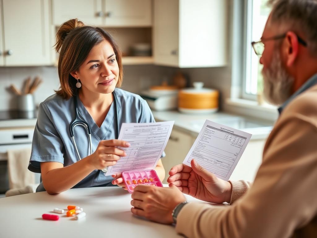 Nurse providing Medication & Treatment Education